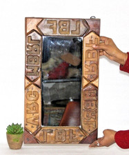 Antico IN Legno Specchio Con