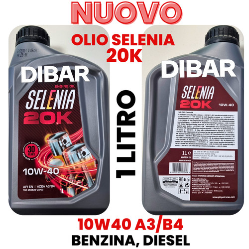 Olio selenia 20k - 20k, a3/b4