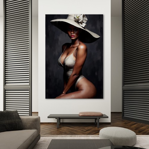 Elegante arte donna nera moda - elegante, nera,