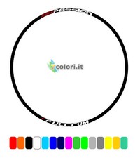 Kit 8 scritte adesive in vinile per cerchi bici  Red Passion Fulcrum mtb