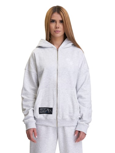 Amstaff woman basic zip hoodie - basic,