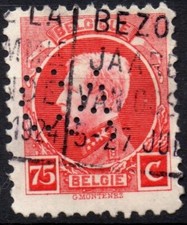 BELGIO 1922/1925 - PERFIN -