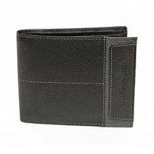 Portafoglio in pelle c/patta e