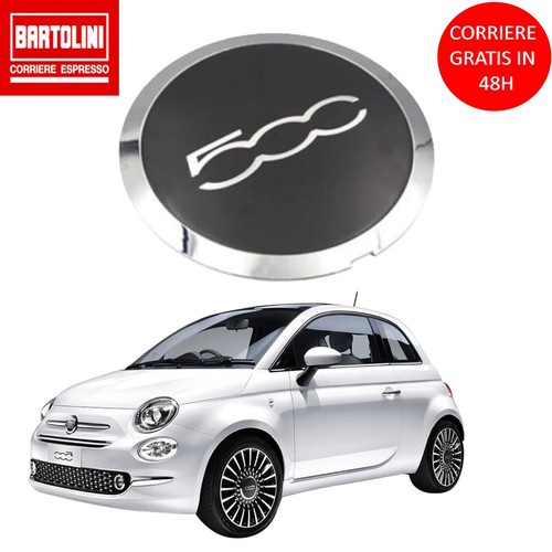 Coprimozzo fiat 500 argento - coprimozzo,