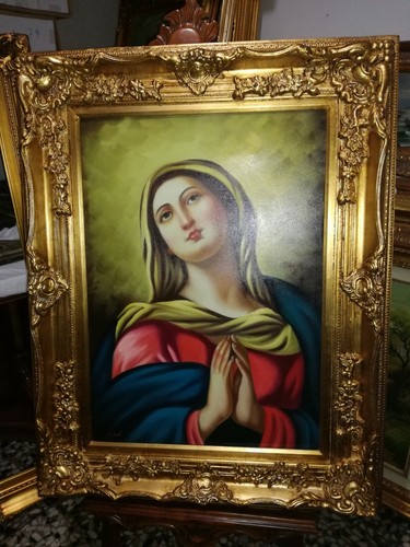 Dipinto olio tela - tela, "maria