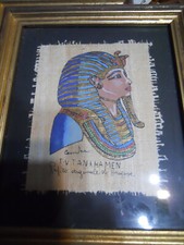 LOTTO 3 QUADRETTI AUTENTICO PAPIRO MISURA 13 X 16 CM Sc2