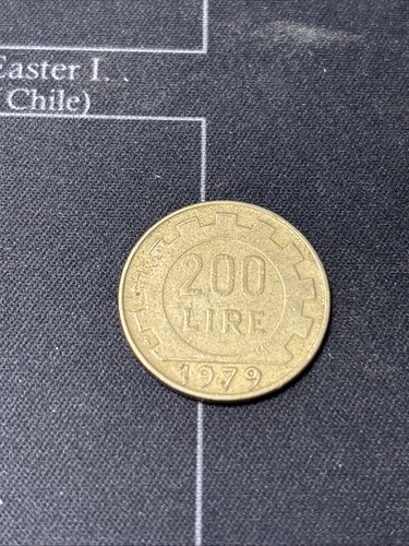 Moneta italiana 200 lire - moneta,