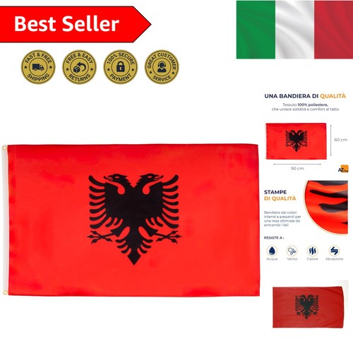 Bandiera albania 90x60 - bandiera,