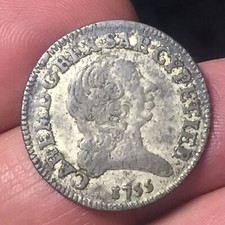 SAVOIA Carlo Emanuele III  7,6 SOLDI 1755 Mistura NON COMUNE