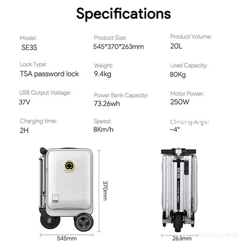 Airwheel se3s valigia - se3s, da