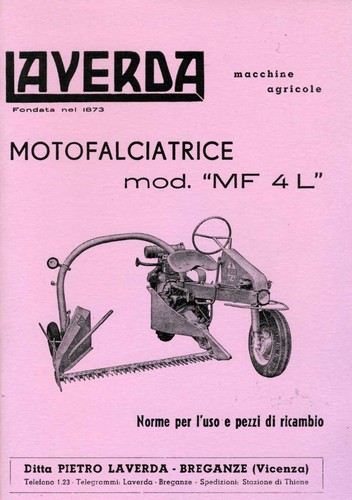 Motofalciatrice laverda 4l - mf,
