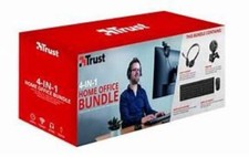 TRUST QOBY - SET HOME OFFICE 4 PZ (TASTIERA + MOUSE + WEBCAM + CUFFIE)