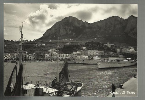 Vecchia cartolina capri il - vecchia,
