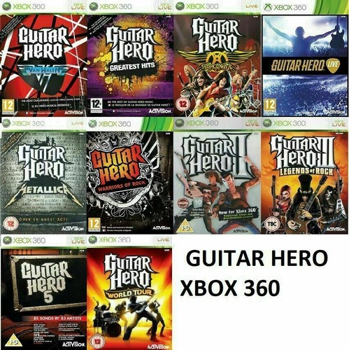 Xbox 360 guitar hero - xbox,
