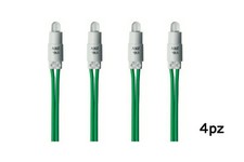 Spia Led Verde 4pz 230V Per Interruttore Luce Di Segnalazione Ad Ampolla C0015V