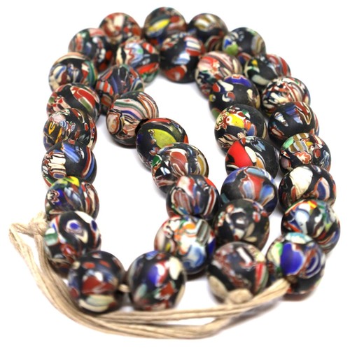 Collana perle vetro - collana, di