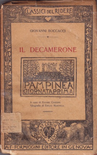Decamerone giornata prima 1931 - decamerone,