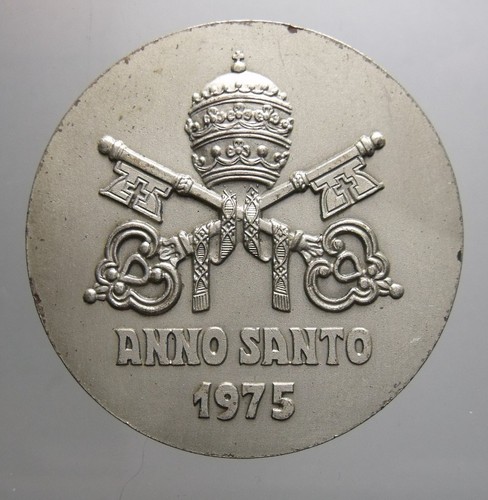 Medaglia anno santo - santo, roma