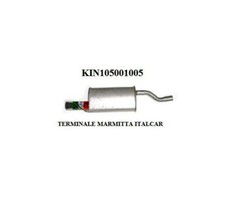 MARMITTA TERMINALE POSTERIORE ITALCAR T2-T3 KIN105001005