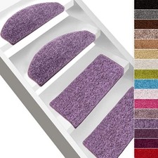 15 pezzi SHAGGY tappetino per gradini sfinge tappetini per scale tappeto per gradini semicircolare 23,5 x 65 cm