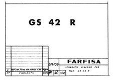 FARFISA GS-42 R (Service manual) Schematic Diagram Schema elettrico Schaltplan
