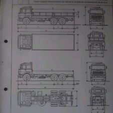 OFFICINE VIBERTI AUTOCARRO FIAT 170 NC/35 SCHEDA Omologazione originale 1977
