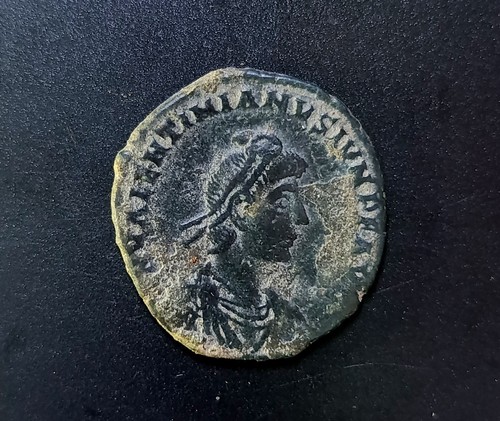 Moneta romana valentiniano - moneta,