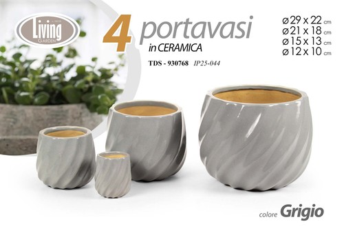 Set portavasi vaso cachepot - set, 4