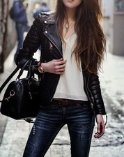 Giacca di pelle donna