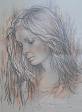 LOTTO 5 OPERE DONNE BAMBINI