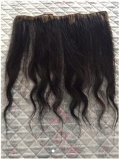 Extension Clip Capelli Veri Lunghezza Massima Colore Castano Scuro