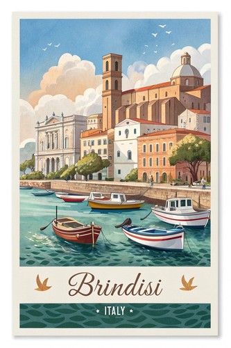 Poster brindisi italia - poster,