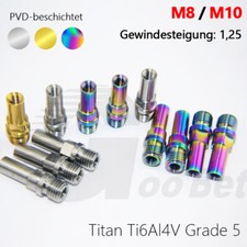 M8 M10*1.25 titanio bici freni