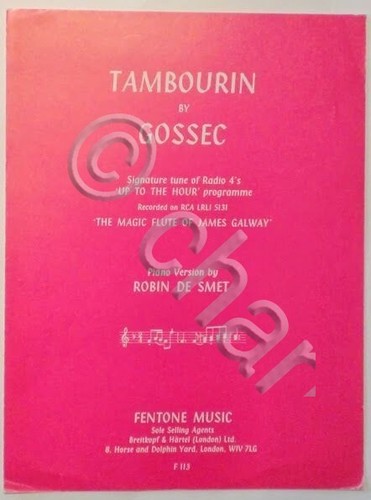 Musica spartito tambourin - -,