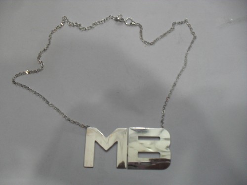 Necklace with initial - necklace,