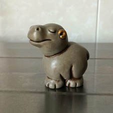 MINI ANIMALI DELLA SAVANA  THUN IPPOPOTAMO RARO alto Cm 6 Nuovo Senza Scatola 