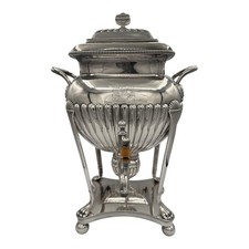 Antico piatto argento caffè