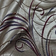 Tessuto Broccato Vertigo Viola