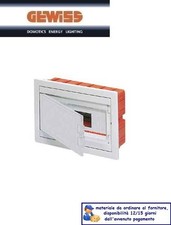 CENTRALINO DA INCASSO PORTA CIECA 12+1 MODULI  IP40 GW40657