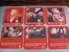 BELGIO Stella Artois  (6) sei sottobicchieri "musica"  1999 - 2000