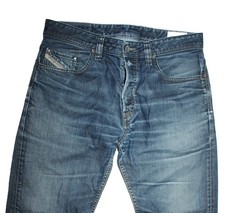 Diesel Larkee-Relaxed Jeans W32 L30 Comfort Straight Uomo Blu Denim