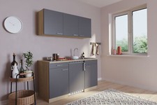 Cucina Mini Cucina Singola Cucinino Pantry Rovere Grigio Luis 150 CM