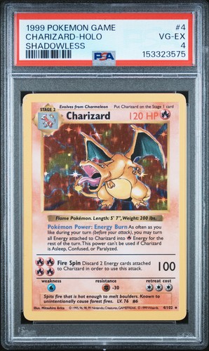 Pokemon shadowless charizard - pokemon,