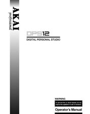 Akai DPS12 Manuale Istruzioni Proprietari Studio Personale Digitale