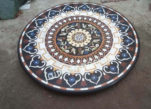 Tavolo marmo nero - tavolo, 30"