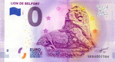 90 BELFORT Lion 2, 2020, Billet Euro Souvenir