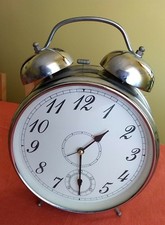 orologio da tavolo/parete sveglia cassa  e campane in metallo 