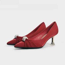 Decolte scarpe donna rosso oro