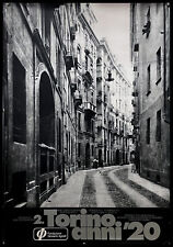 1974 * Manifesto, Poster Arte "Torino Anni 20 - Mario Gabinio, Documentazione Fo