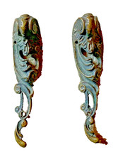 COPPIA ANTICHI FREGI in BRONZO